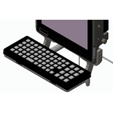 KEYBOARD MOUNTING TRAY. INCLUDES TILTING ARMS  KNOBS AND SCREWS. FOR VC80 AND IKEY KEYBOARDS