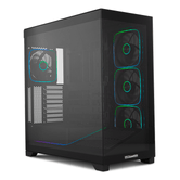 Capa NOX Hummer HUMMER BLADE, ATX Tower, ARGB, Ultra Airflow, preta RGB preta, transparente
