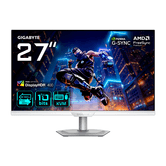 MONITOR GIGABYTE 27" M27UP ICE,SS IPS,3840X2160 (UHD),0.155PP,1000:1,1MS,160HZ,2HDMI+1DP+4USB3.2+USB-C,ALTAVOCES (BLANCO)