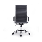 EQUIP CADEIRA DE ESCRITÓRIO ENCOSTO ALTO COR PRETA REVESTIMENTO PU DE ALTA QUALIDADE ERGONÔMICO