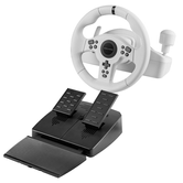 VOLANTE MARS GAMING MWHRSXONEW DRIVESENSE 270º PEDALES Y PALANCA MULTIPLATAFORMA BLANCO
