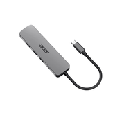 DOCKING USB-C ACER 5 EN 1 1xHDMI 4K 3xUSB-A 3.2 1xUSB-C PD 100W PLATA