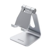 Suporte de mesa AISENS tamanho M ajustável (1 pivô) para celular/tablet, prata