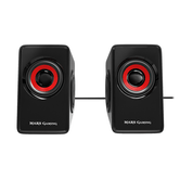 SPEAKER 2.0 SILENT MARS GAMING MS1 PRETO/VERMELHO