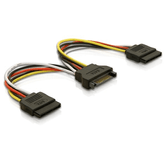 DELOCK CABO ATUAL 60105 HDD SATA 15 PINOS PARA 2X HDD SATA 15 PINOS