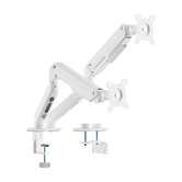 Suporte de mesa AISENS Eco com contrapeso giratório e inclinável para monitor de TV 9 kg, 3 pivôs, 2 braços de 17 32, preto