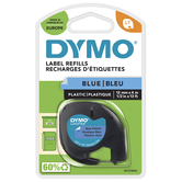 CINTA ROTULADORA LETRATAG 12MMX4M NEGRO/AZUL DYMO S0721650