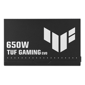 Fonte de alimentação de 650 W Asus TUF-GAMING-650B-EVO 80 PLUS Bronze totalmente modular preta