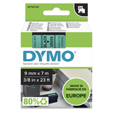 CINTA ROTULADORA D1 9MMX7M NEGRO/VERDE DYMO S0720740