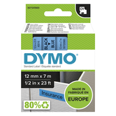 FITA DE ETIQUETAGEM D1 12MMX7M PRETA/AZUL DYMO S0720560