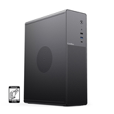 COOLBOX  COOLBOX CAJA MATX SLIM T100 USB-C 3.2 GEN1 FULL METAL S/FTE + 1 VENT. 90MM  Negro