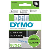 D1 - FITAS DYMO 12MMX7M AZUL/BRANCAS