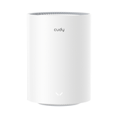 Cudy - M1800, pacote com 2 unidades, banda dupla (2,4 GHz/5 GHz) Wi-Fi 6 (802.11ax), branco