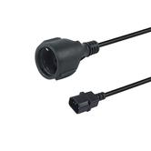 CABLE ALIMENTACION SHUKO HEMBRA A  IEC MACHO C14 0.25M 112106