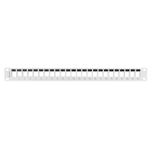 PATCH PANEL LANBERG DE 24 PORTAS, RACK 1U 19 PARA MÓDULOS KEYSTONE CINZA