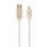 GEMBIRD 8 PINOS PREMIUM BORRACHA DADOS E CABO DE CARREGAMENTO, 1 M, BRANCO