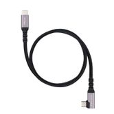 Cabo USB-C 3.2 GEN2 recozido Nanocable 100W 2 M