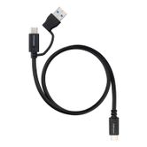 Cabo Nanocable USB-C+USB-A/USB-C 3.2 GEN2 1M