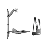 SUPORTE DE PAREDE EQUIP 650170 PARA CPU E TELA DE TECLADO DE 17" A 32". Máximo de 8 kg VESA 100x100