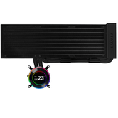 Lian Li GA II Hydroshift II LCD C 360N Estojo de computador Sistema de refrigeração líquida tudo-em-um preto