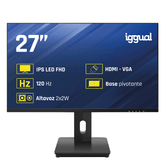 IGGUAL Monitor 27" VGA HDMI 120Hz pivotante AA MM   27" LED IPS Full HD HDMI VGA Altavoces