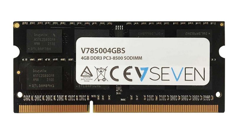 V7 4GB DDR3 PC3-8500 1066mhz SO DIMM Notebook de memoria - 4GB DDR3 1066Mhz (1x4) - PCBox