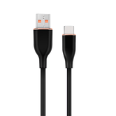 Cabo USB Tipo C Premium Silicone para Carregamento e Dados Gembird 1,5m Preto