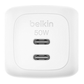 CARREGADOR USB BELKIN WCH019KQWH 50W 2xUSB-C PD PPS DISE OU COR BRANCA COMPACTA