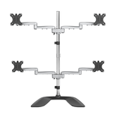 Base de suporte de mesa para 4 monitores de até 32 VESA