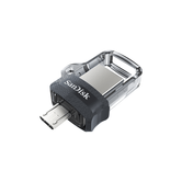 MEMORIA MICRO USB + USB 3.0 SANDISK ULTRA DUAL DRIVE M3.0 32GB CINZENTO E PRATA SDDD3-032G-G46