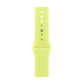 Pulseira esportiva amarela neon de 40 mm - S/M