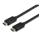 CABLE USB-C MACHO a USB-C MACHO 1M  EQUIP 12834207 para carga (3A) o datos (10Gb/s)