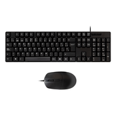 CABO UNYKach UK50545 OEM DE 1,5 m 1200 DPI TECLADO E MOUSE COR PRETA