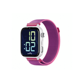 Relógio inteligente SaveFamily SaveWatch Plus 2 para crianças, 4G, alça branca, tecido de framboesa