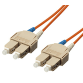 CABO DE FIBRA ÓPTICA MULTIMODO SC/SC LSOH 1M COR LARANJA