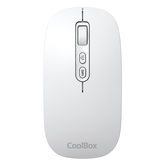 MOUSE BRANCO SEM FIO COOLBOX W02-IA DE 1.600 DPI