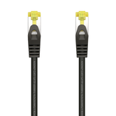 AISENS Cable De Red Latiguillo RJ45 LSZH Cat 7 600 MHz S FTP PIMF AWG26  Negro  0 5 m