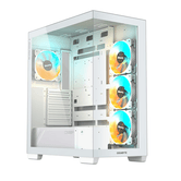 CAIXA GIGABYTE C500 PANORAMIC STLEATH ATX 4 VENT 120MM BRANCA