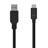 Cabo AISENS USB 3.1 Gen 2 10 Gbps 3 A, Tipo C/MA/M, Negro, 0,5 m