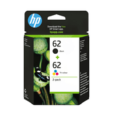CARTUCHO HP PRETO+COR 62 N9J71AE