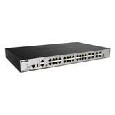 Switch de pilha Gigabit de camada 3 de 28 portas SI