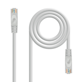 NANOCABLE Cable Red Latiguillo RJ45 LSZH CAT.6A UTP AWG24, Gris, 30 cm, 0,3 m, Cat6a, U/UTP (UTP), RJ-45, RJ-45, Gris
