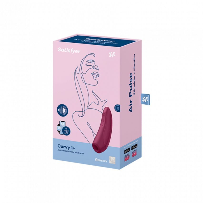 SATISFYER CURVY 1+ ROSE RED BLUETOOTH AN