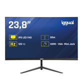IGGUAL Monitor 24" IPS 1ms FHD 120Hz VGA HDMI Slim   23.8" LED IPS Full HD HDMI VGA