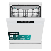 LAVAVAJILLAS 60 CM HISENSE HS643B90W B 15 CUBIERTOS BLANCO