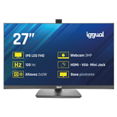IGGUAL Monitor 27" IPS FHD 120Hz VGA HDMI webcam   27" LED IPS Full HD HDMI VGA Altavoces
