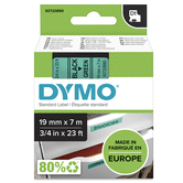 CINTA ROTULADORA D1 19MMX7M NEGRO/VERDE DYMO S0720890