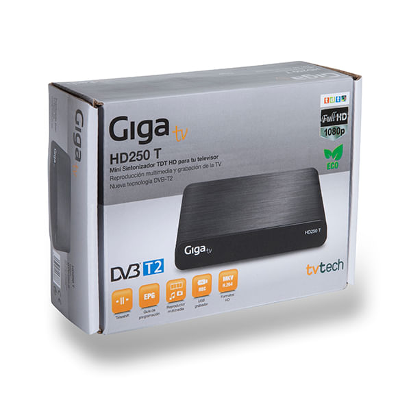 Reproductor multimedia  Giga TV HD 620 android, sintonizador TDT Full HD  1080p y PVR