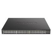 SWITCH GESTIONABLE D-LINK L2/L3 DGS-2000-52MP 48P GIGA POE (370W) + 4P COMBO SFP