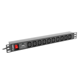 REGLETA LANBERG 1U 10A RACK 19